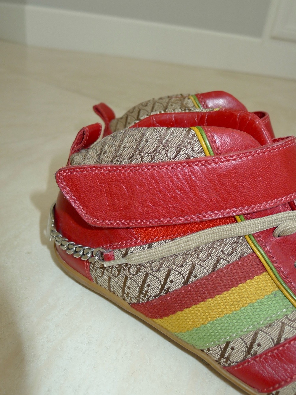 Vintage Dior Rasta High-Top Sneakers ✶ - Picture 4 of 7